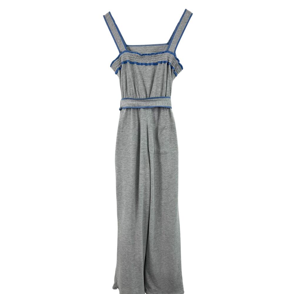 Anthropologie Madeline Gray Jumpsuit Comfy Casual Relaxed Loungewear - Picture 3 of 8